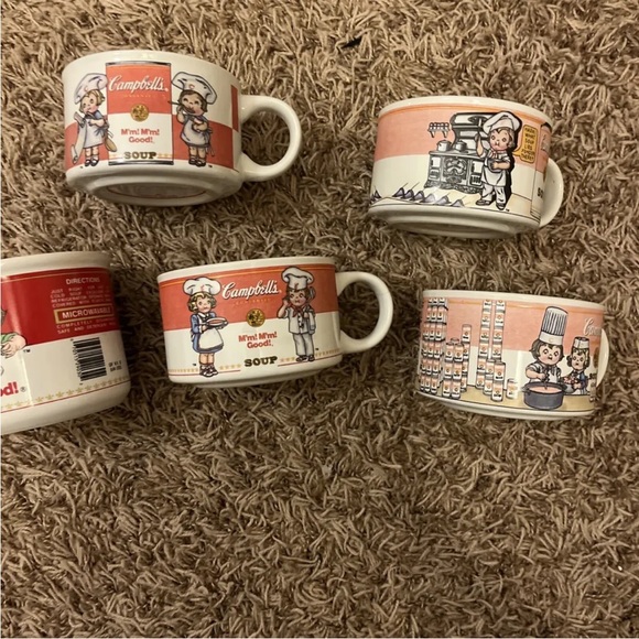 Collectible Campbell Soup Cups Mugs Vintage Set of by Westwood EUC! - Main Image